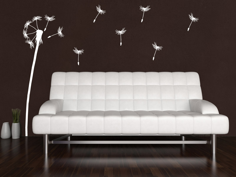Pusteblumen Wandtattoos mit Schirmchen